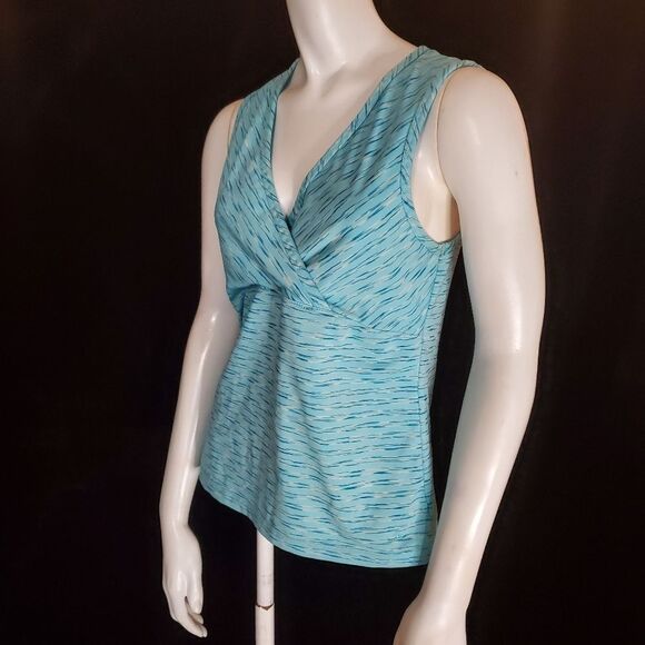 Champion C9 Blue Striped Tank Top (L) - Picture 1 of 5